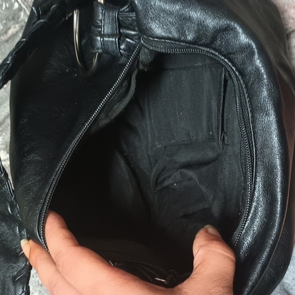 Vintage Black leather purse unknown brand - Picture 5 of 5
